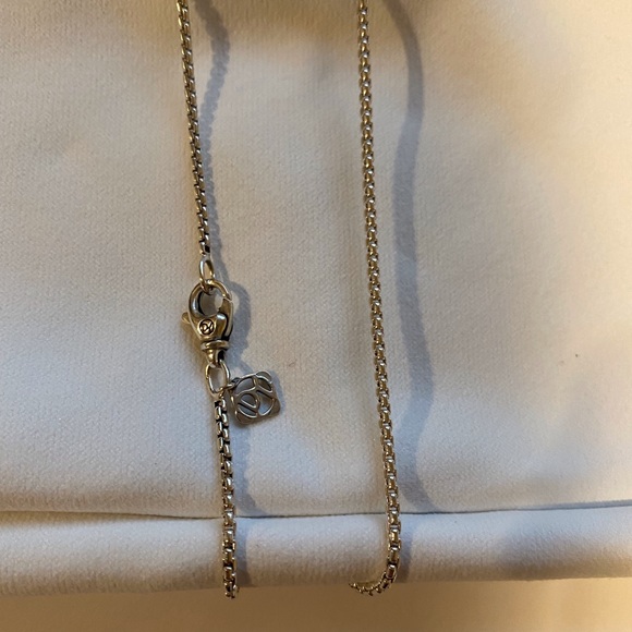π― Authentic David Yurman small Box chain necklace 1.7mm 24β long - Picture 3 of 7